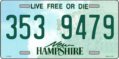 NH license plate 3539479
