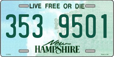 NH license plate 3539501