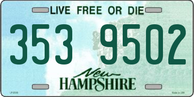 NH license plate 3539502