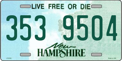 NH license plate 3539504