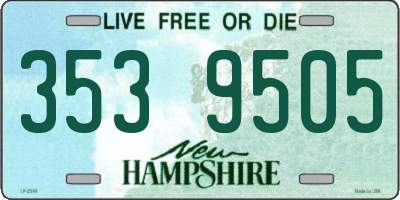 NH license plate 3539505