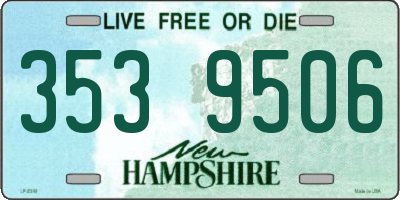 NH license plate 3539506