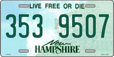 NH license plate 3539507