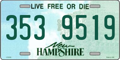 NH license plate 3539519