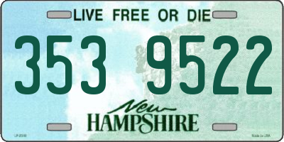NH license plate 3539522