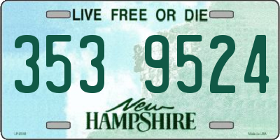 NH license plate 3539524