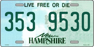 NH license plate 3539530