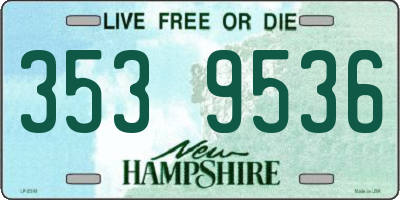 NH license plate 3539536