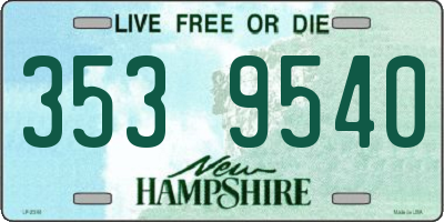 NH license plate 3539540