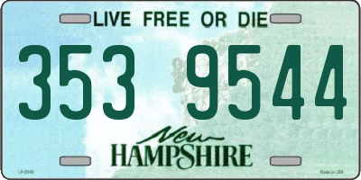 NH license plate 3539544