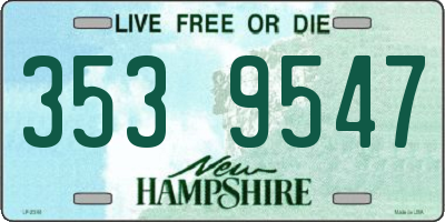 NH license plate 3539547