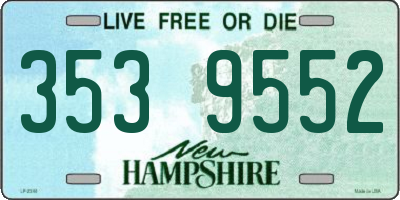 NH license plate 3539552