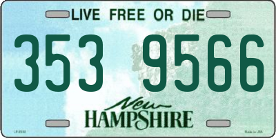 NH license plate 3539566