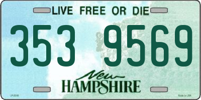 NH license plate 3539569