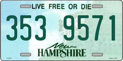 NH license plate 3539571