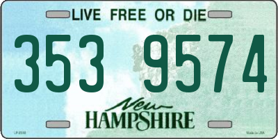 NH license plate 3539574