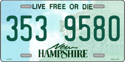 NH license plate 3539580
