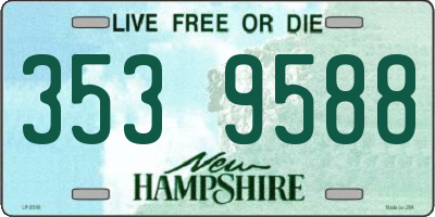 NH license plate 3539588