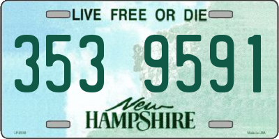 NH license plate 3539591