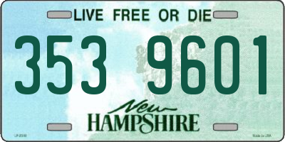 NH license plate 3539601