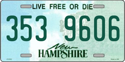 NH license plate 3539606