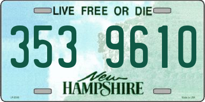 NH license plate 3539610