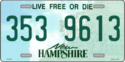 NH license plate 3539613
