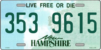 NH license plate 3539615