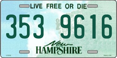 NH license plate 3539616