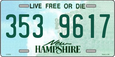 NH license plate 3539617