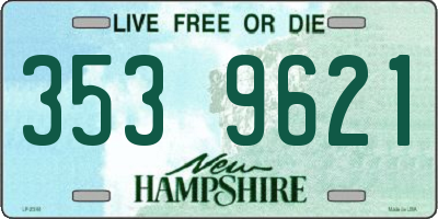NH license plate 3539621
