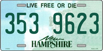 NH license plate 3539623