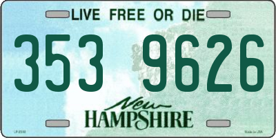 NH license plate 3539626