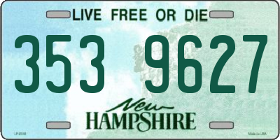 NH license plate 3539627