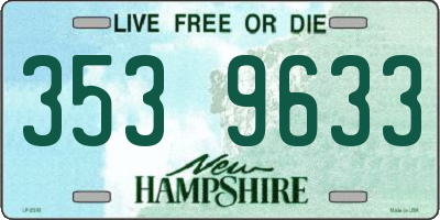 NH license plate 3539633