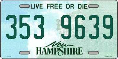 NH license plate 3539639