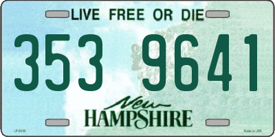 NH license plate 3539641