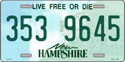 NH license plate 3539645