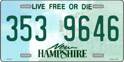 NH license plate 3539646