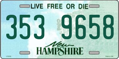 NH license plate 3539658