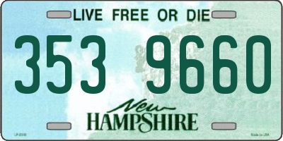 NH license plate 3539660