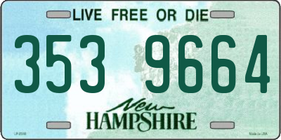 NH license plate 3539664