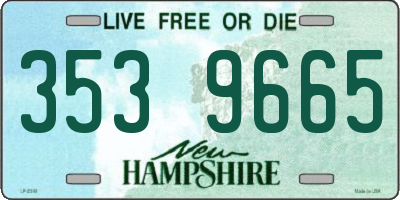 NH license plate 3539665