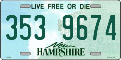 NH license plate 3539674