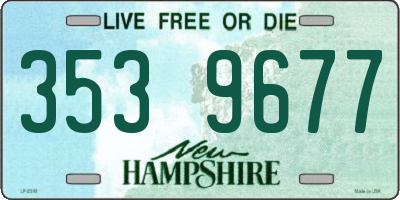 NH license plate 3539677