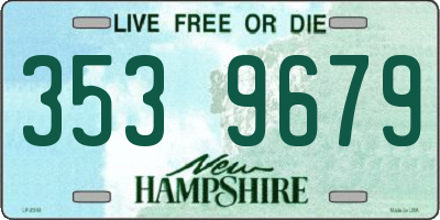 NH license plate 3539679