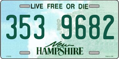 NH license plate 3539682