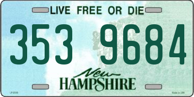 NH license plate 3539684