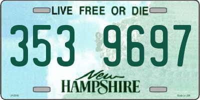 NH license plate 3539697