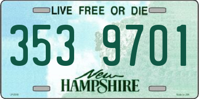 NH license plate 3539701
